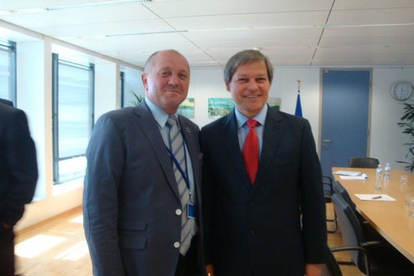 Z komisarzem Unii Europejskiej ds. rolnictwa i rozowju obszarów wiejskich Dacianem Cioloșem